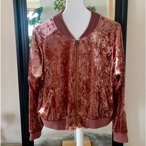 Mossimo Rose Gold Velvety Feel Jacket